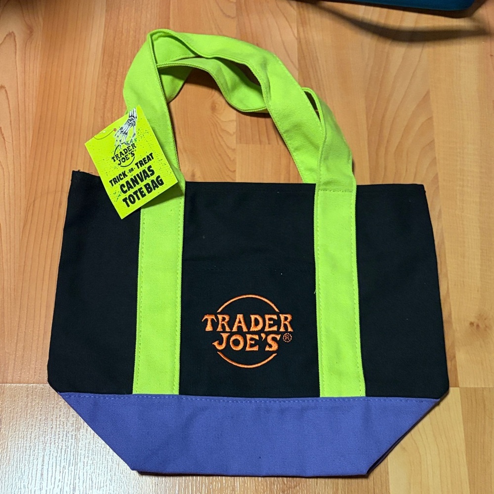 Trader Joe's Black and Purple Mini Bag